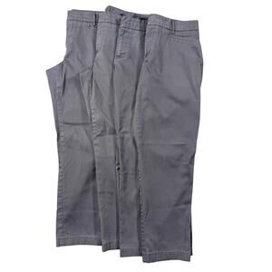 Doc & Amelia by Cintas LOT of 4 Straight Leg Women's Pants Size 6 Petite Stretch